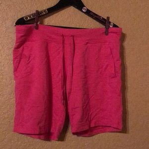 Pink drawstring shorts!
